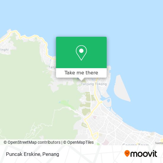 Puncak Erskine map