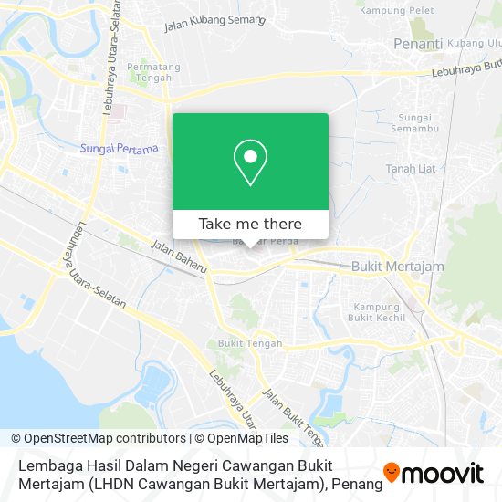 Peta Lembaga Hasil Dalam Negeri Cawangan Bukit Mertajam (LHDN Cawangan Bukit Mertajam)