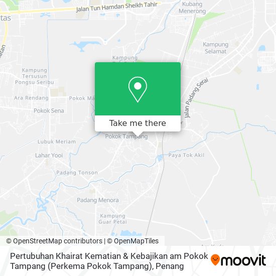 Pertubuhan Khairat Kematian & Kebajikan am Pokok Tampang (Perkema Pokok Tampang) map