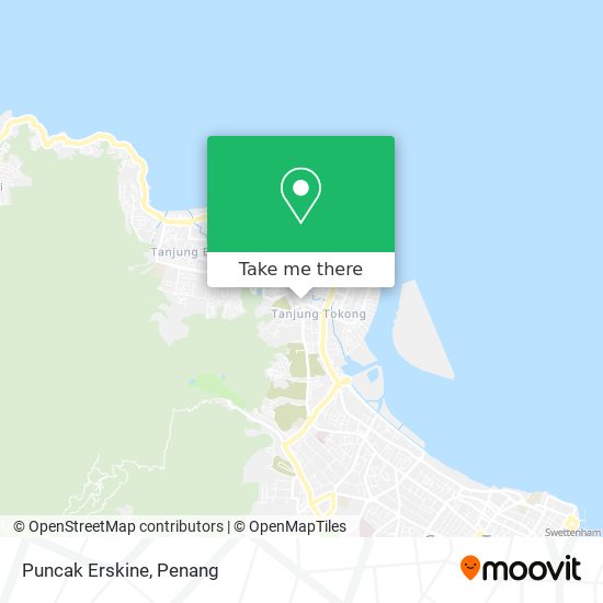 Puncak Erskine map