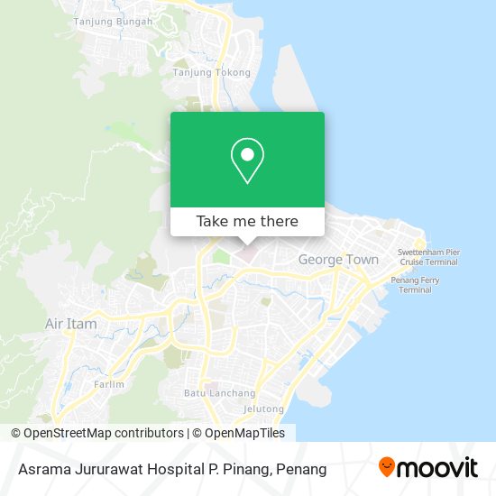 Peta Asrama Jururawat Hospital P. Pinang