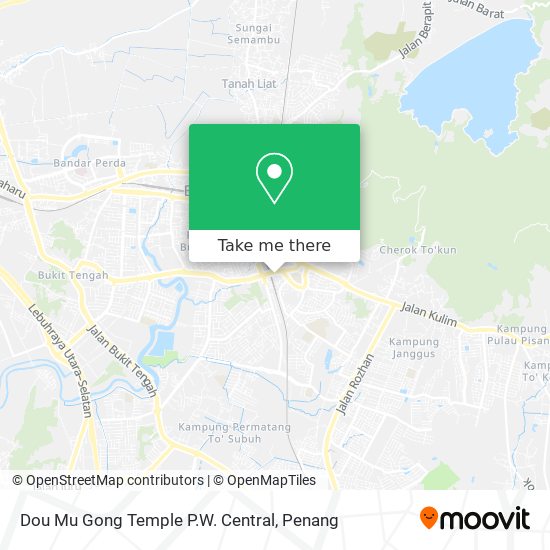 Dou Mu Gong Temple P.W. Central map