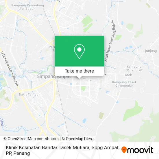 Klinik Kesihatan Bandar Tasek Mutiara, Sppg Ampat, PP map