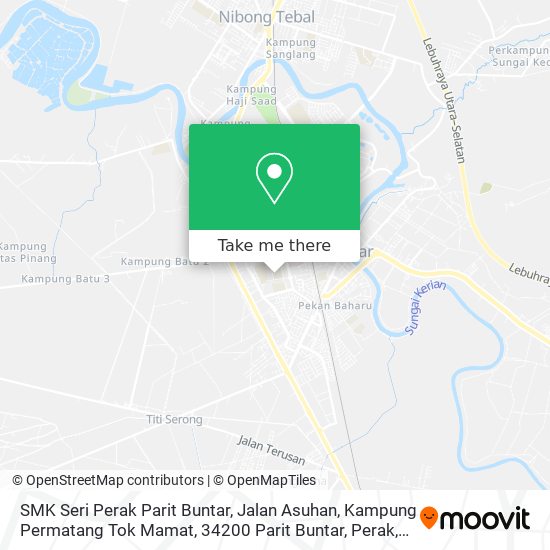 Peta SMK Seri Perak Parit Buntar, Jalan Asuhan, Kampung Permatang Tok Mamat, 34200 Parit Buntar, Perak