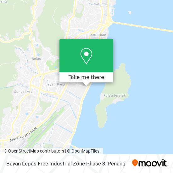 Peta Bayan Lepas Free Industrial Zone Phase 3