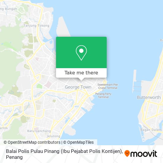 Peta Balai Polis Pulau Pinang (Ibu Pejabat Polis Kontijen)