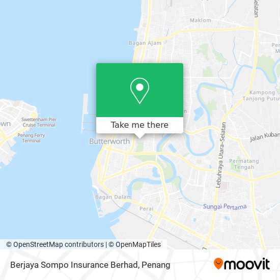Peta Berjaya Sompo Insurance Berhad