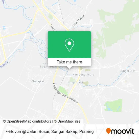 7-Eleven @ Jalan Besar, Sungai Bakap map