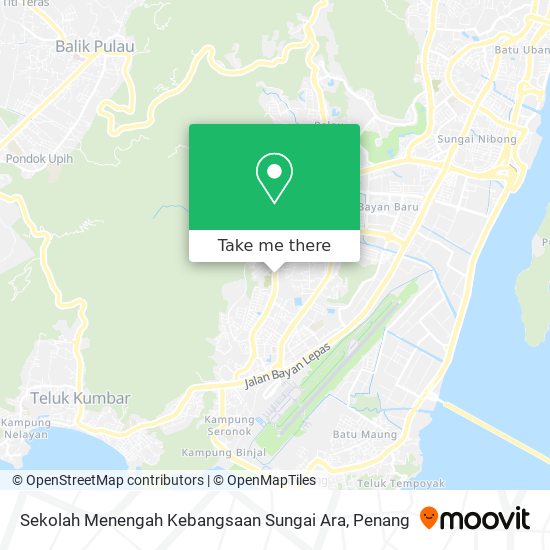 Sekolah Menengah Kebangsaan Sungai Ara map