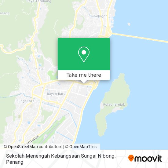 Sekolah Menengah Kebangsaan Sungai Nibong map