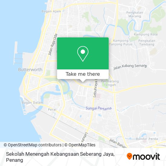 Sekolah Menengah Kebangsaan Seberang Jaya map