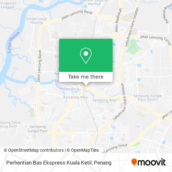 Perhentian Bas Ekspress Kuala Ketil map