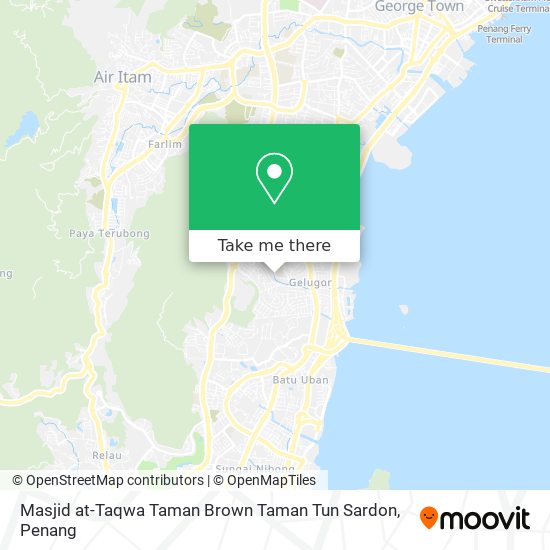 Peta Masjid at-Taqwa Taman Brown Taman Tun Sardon
