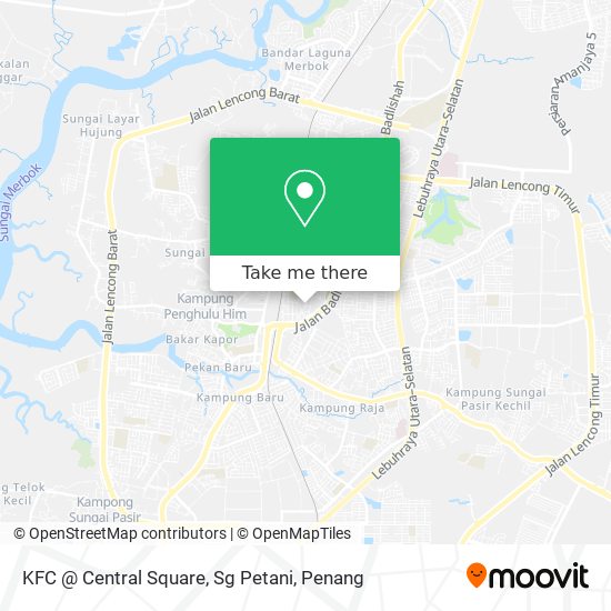 Peta KFC @ Central Square, Sg Petani
