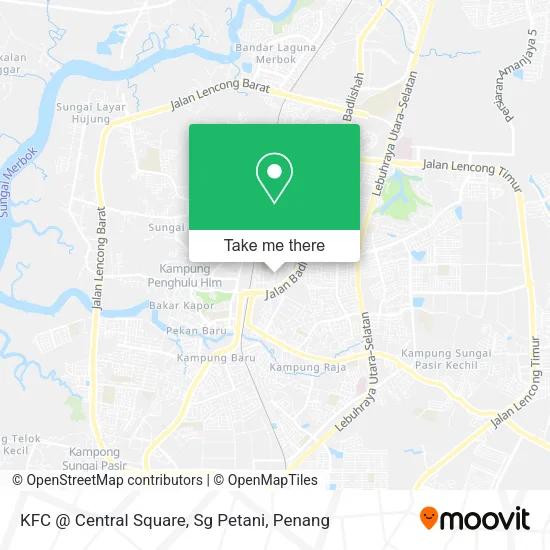 KFC @ Central Square, Sg Petani map