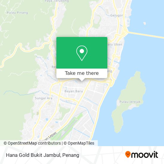 Hana Gold Bukit Jambul map