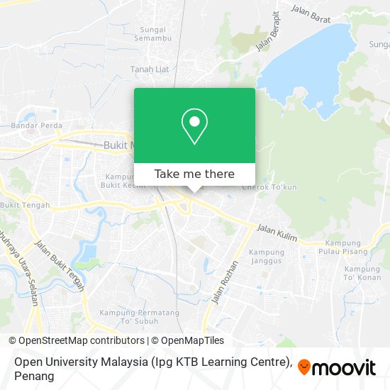 Peta Open University Malaysia (Ipg KTB Learning Centre)