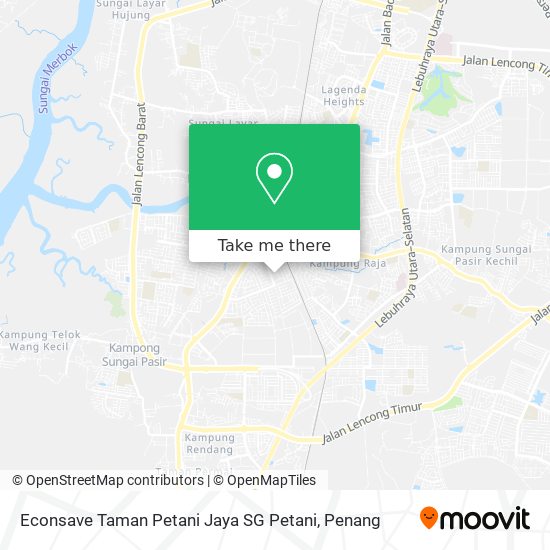 Econsave Taman Petani Jaya SG Petani map