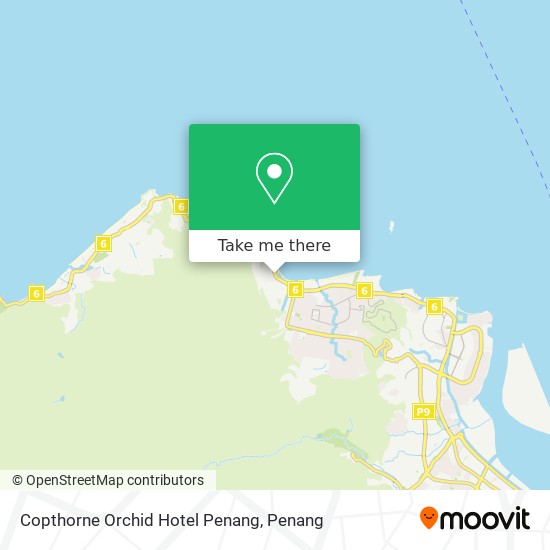 Copthorne Orchid Hotel Penang map