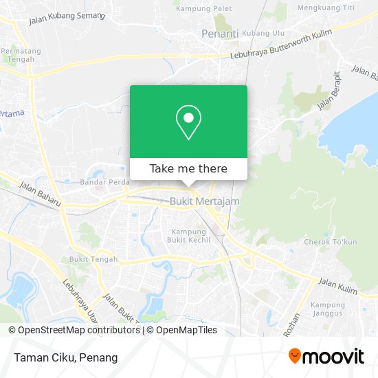 Taman Ciku map