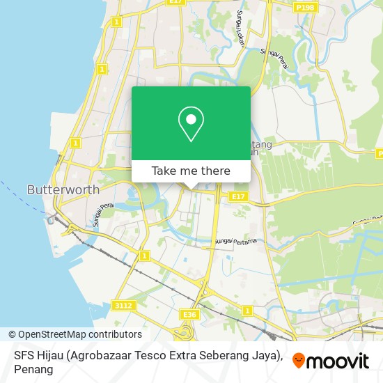 Cara Ke Sfs Hijau Agrobazaar Tesco Extra Seberang Jaya Di Pulau Pinang Menggunakan Bis Atau Ferry