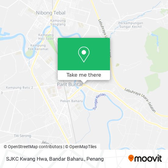 Peta SJKC Kwang Hwa, Bandar Baharu.