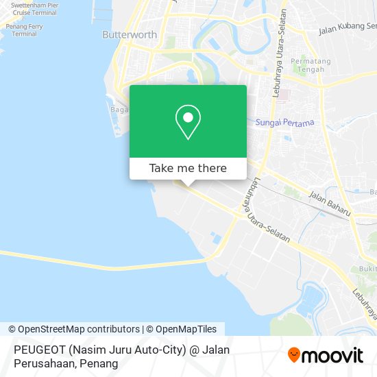 Peta PEUGEOT (Nasim Juru Auto-City) @ Jalan Perusahaan