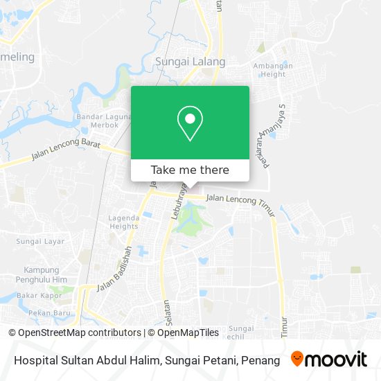 Hospital Sultan Abdul Halim, Sungai Petani map