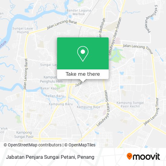 Peta Jabatan Penjara Sungai Petani