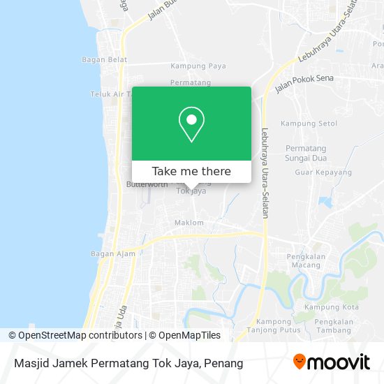 Masjid Jamek Permatang Tok Jaya map