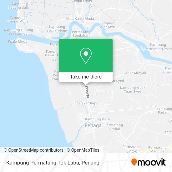 Kampung Permatang Tok Labu map