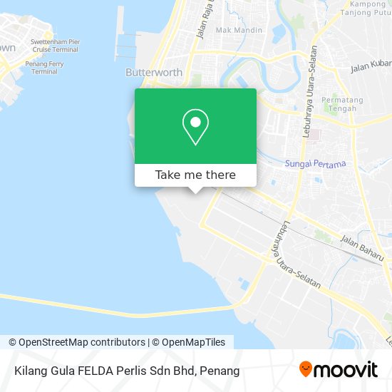 Kilang Gula FELDA Perlis Sdn Bhd map