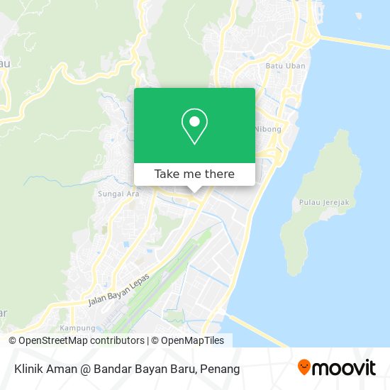 Klinik Aman @ Bandar Bayan Baru map