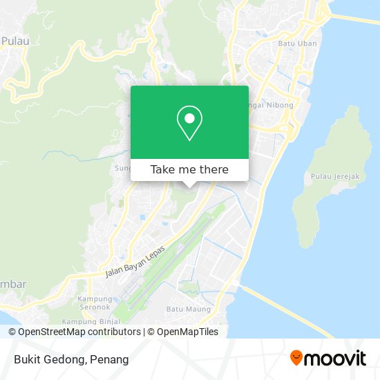 Bukit Gedong map