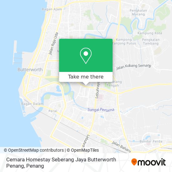 Peta Cemara Homestay Seberang Jaya Butterworth Penang