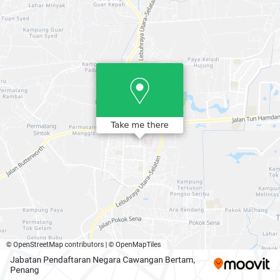 Jabatan Pendaftaran Negara Cawangan Bertam map