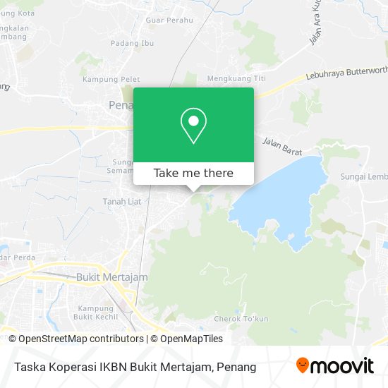 Peta Taska Koperasi IKBN Bukit Mertajam