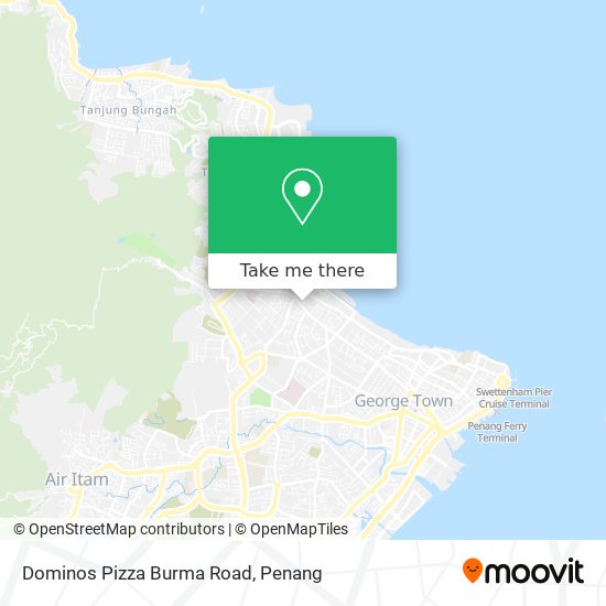 Peta Dominos Pizza Burma Road