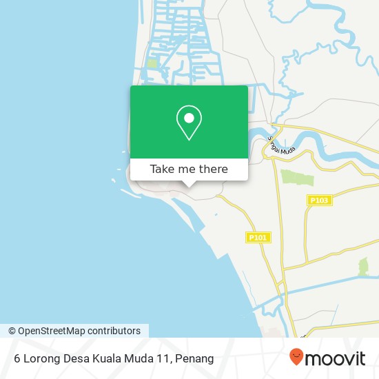 6 Lorong Desa Kuala Muda 11 map