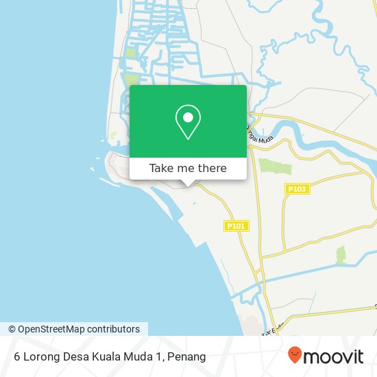 6 Lorong Desa Kuala Muda 1 map