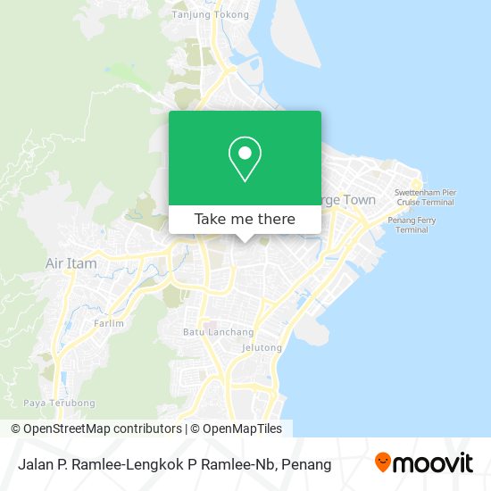 Jalan P. Ramlee-Lengkok P Ramlee-Nb map