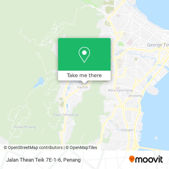 Peta Jalan Thean Teik 7E-1-6