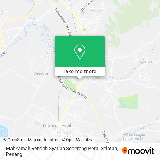 Mahkamah Rendah Syariah Seberang Perai Selatan map