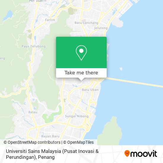 Peta Universiti Sains Malaysia (Pusat Inovasi & Perundingan)