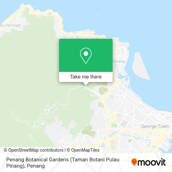 Peta Penang Botanical Gardens (Taman Botani Pulau Pinang)