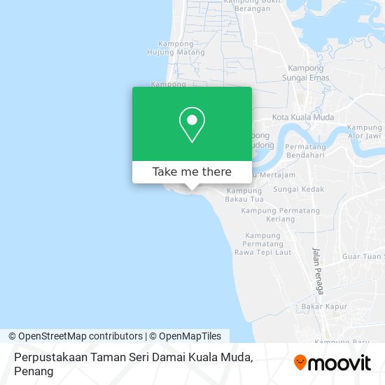 Perpustakaan Taman Seri Damai Kuala Muda map