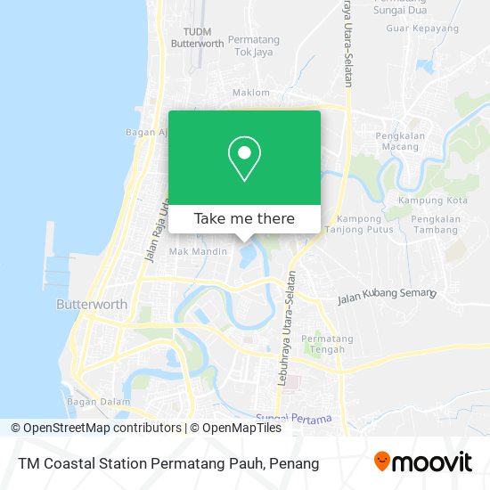 TM Coastal Station Permatang Pauh map