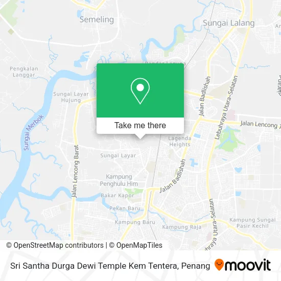 Sri Santha Durga Dewi Temple Kem Tentera map