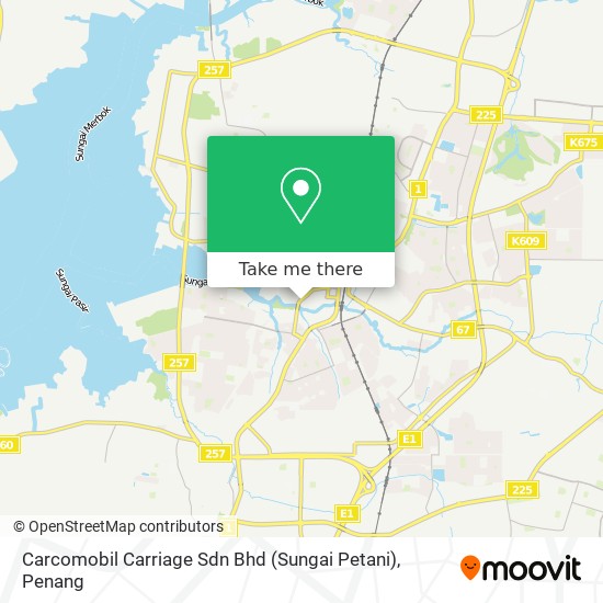 Peta Carcomobil Carriage Sdn Bhd (Sungai Petani)