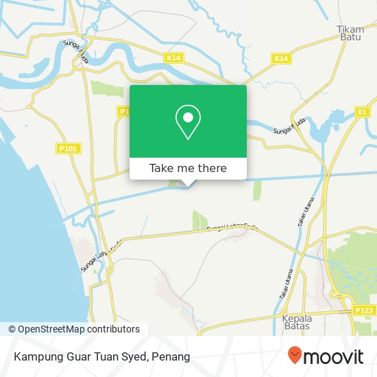 Kampung Guar Tuan Syed map